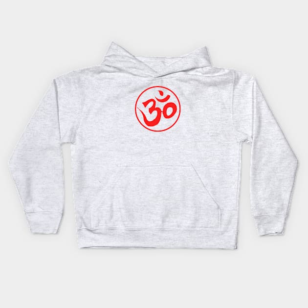 Sacred Spiritual Awakening Om Symbol Kids Hoodie by PlanetMonkey